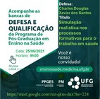 Convite para a defesa do mestrando Charles Douglas Xavier dos Santos 