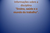 Banner horario de disciplina