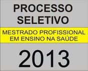 Processo Seletivo 2013  - Capa
