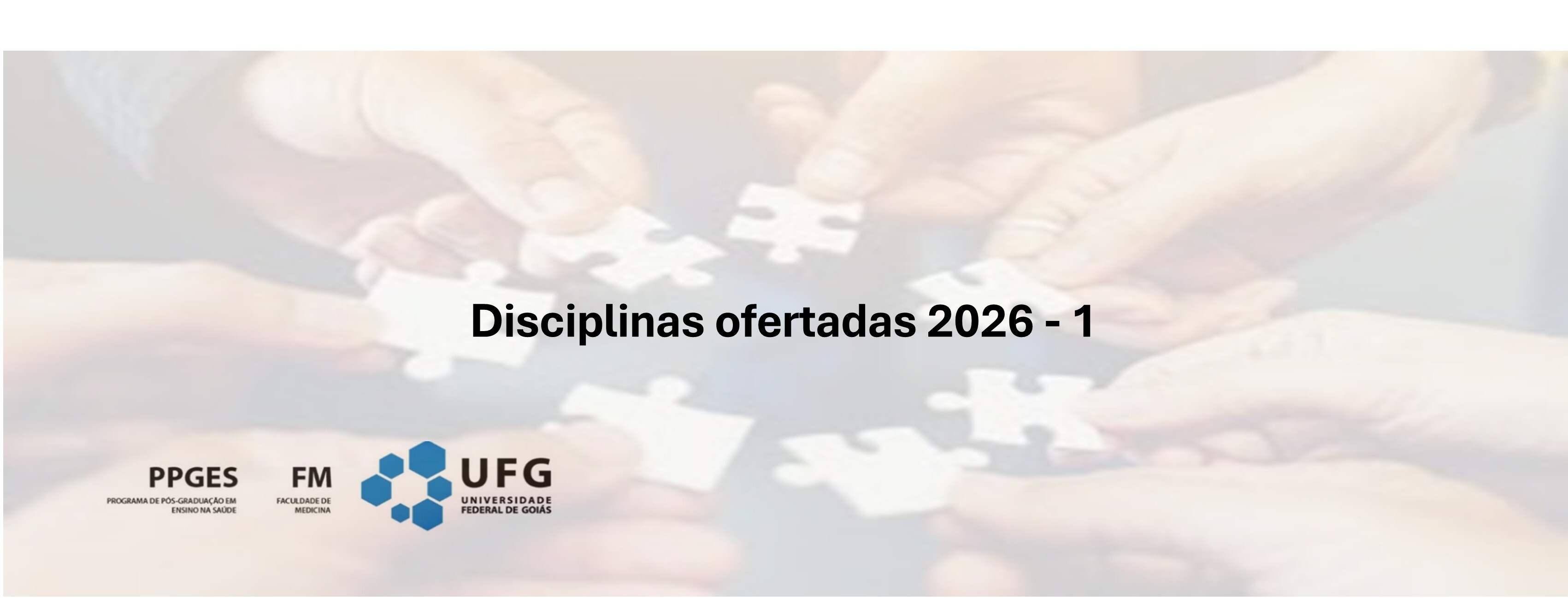 divulgação disciplinas