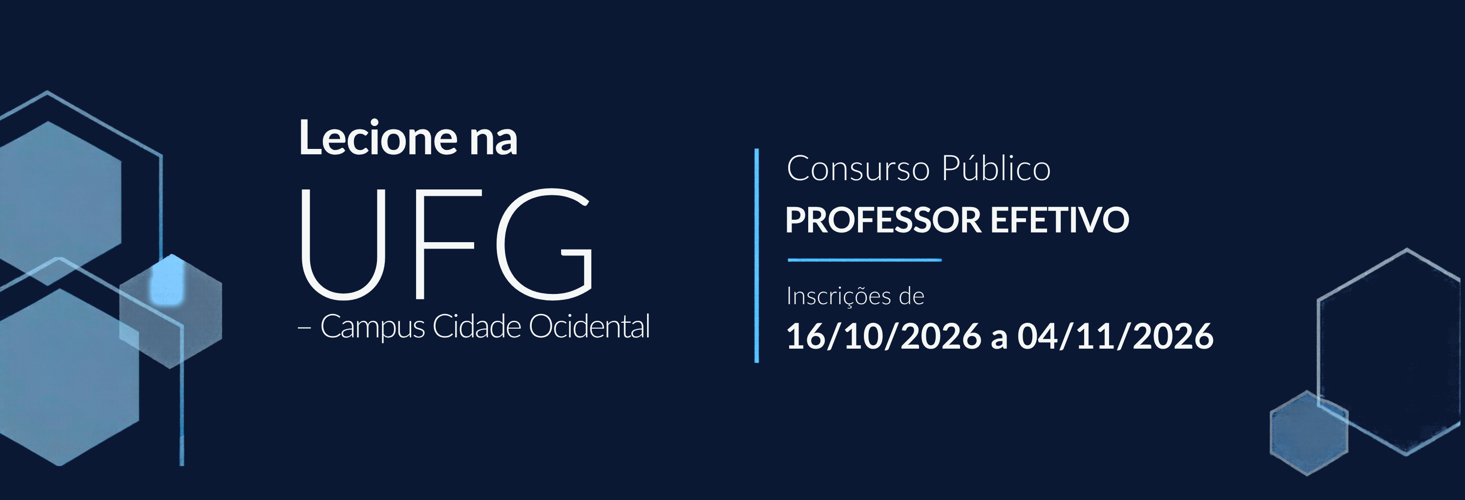 Edital de Concurso Professor Efetivo UFG