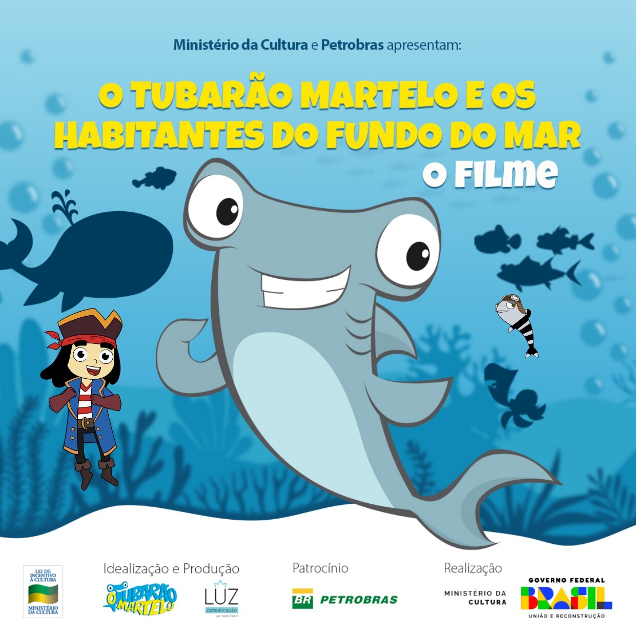Curta "O Tubarão Martelo e Os Habitantes do Fundo do Mar"