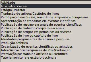 Atividades complementares
