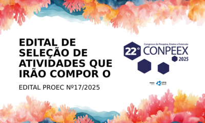 Capa de Notícia - edital de seleção de atividades conpeex 2025