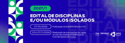 EDITAL DE DISCIPLINAS E/OU MÓDULOS ISOLADOS 2027-1