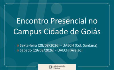 Encontro Presencial Administração Pública