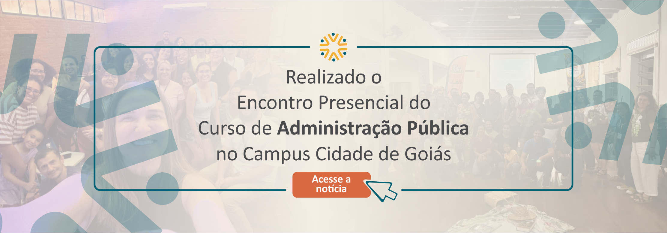 Banner realização do encontro presencial