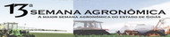 Print da página da XIII semana agronômica