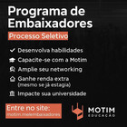 Programa de Embaixadores Universitários.