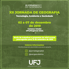 XII Jornada de Geografia