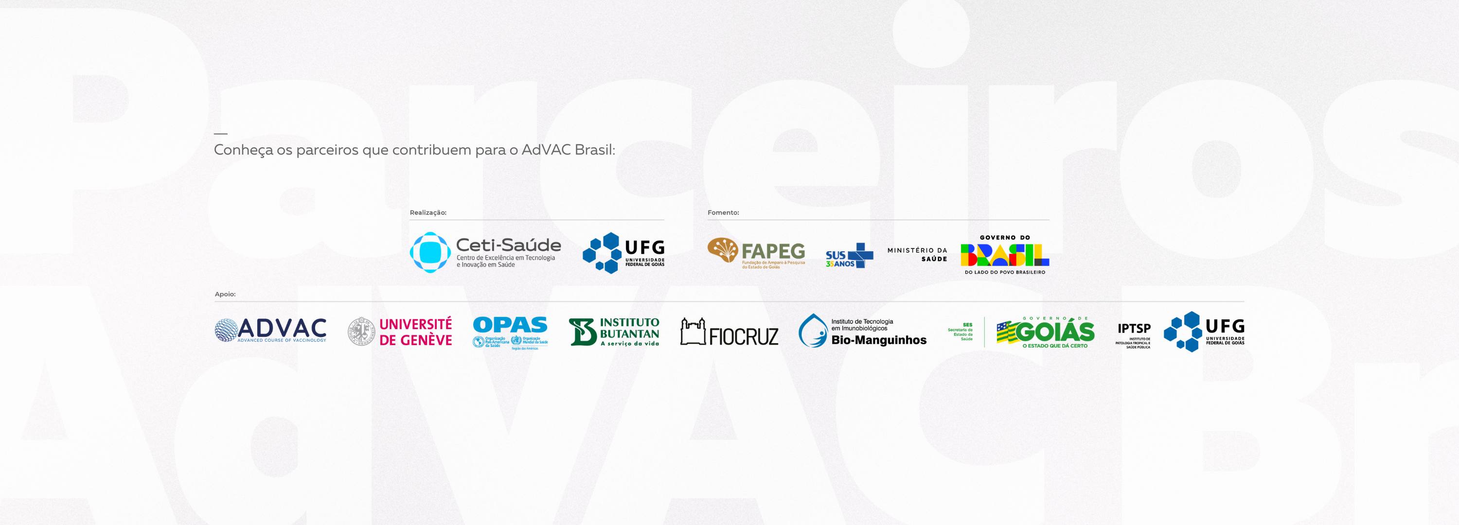 AdVAC Brasil 2026 - Parceiros