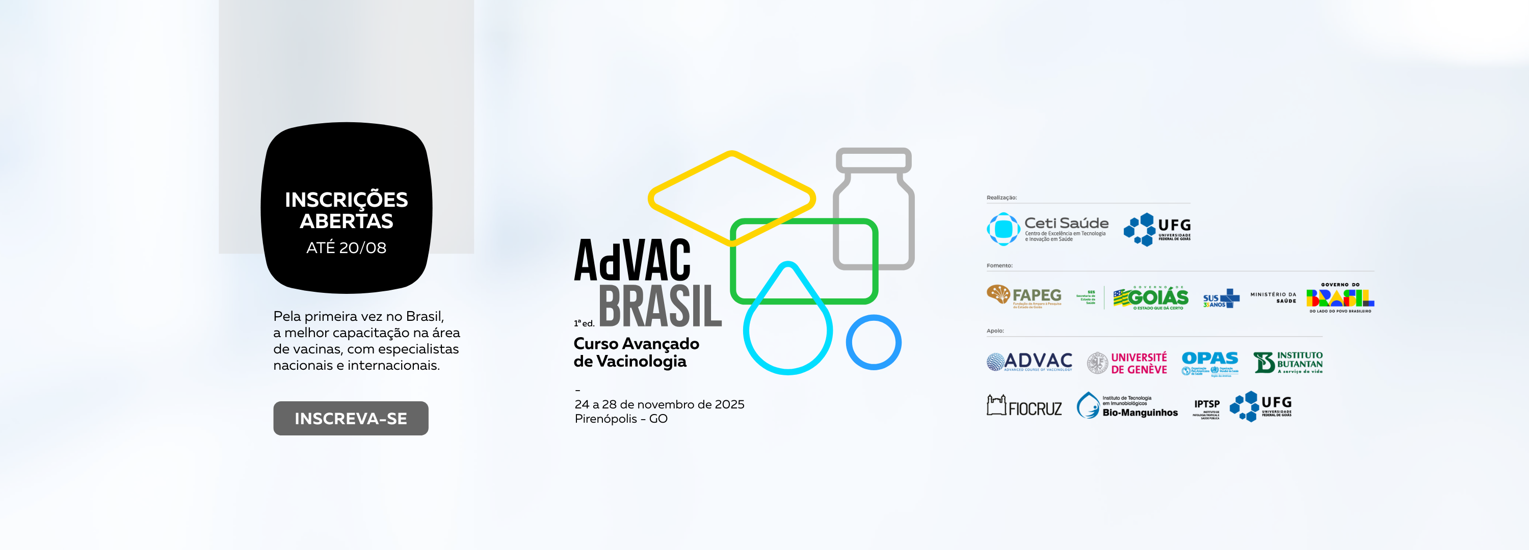 Inscriçoes AdVac Brasil - banner site