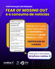 Carde divulgação para formulário de pesquisa 
