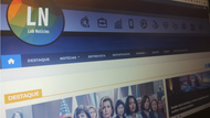 Imagem msotra captura de tela de homepage do Lab Notícias