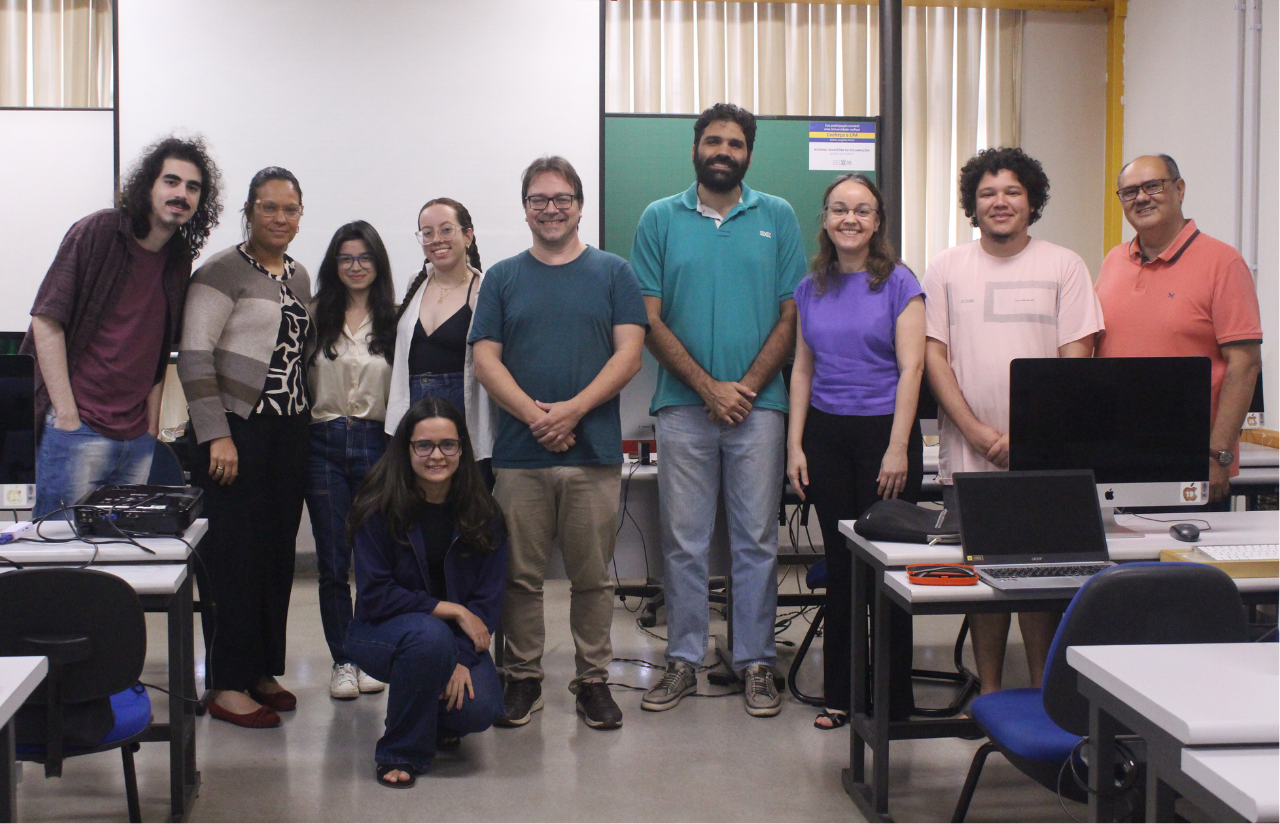 imagem mostra workshop sobre IA do Nodus na PUC Goiás