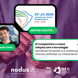 Imagem mostra detalhes de artigo de pesquisador do nodus aprovado em evento internacional 