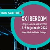 Imagem mostra informações sobre artigo aceito em congresso Ibercom 2026