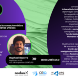Imagem mostra informaç~eos de live com Raphael Bezerra do CEIA UFG 