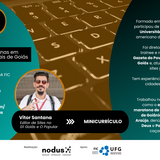 Imagem mostra detalhes de live com Vitor Santana, jornalista do G1 Goiás e O Popular