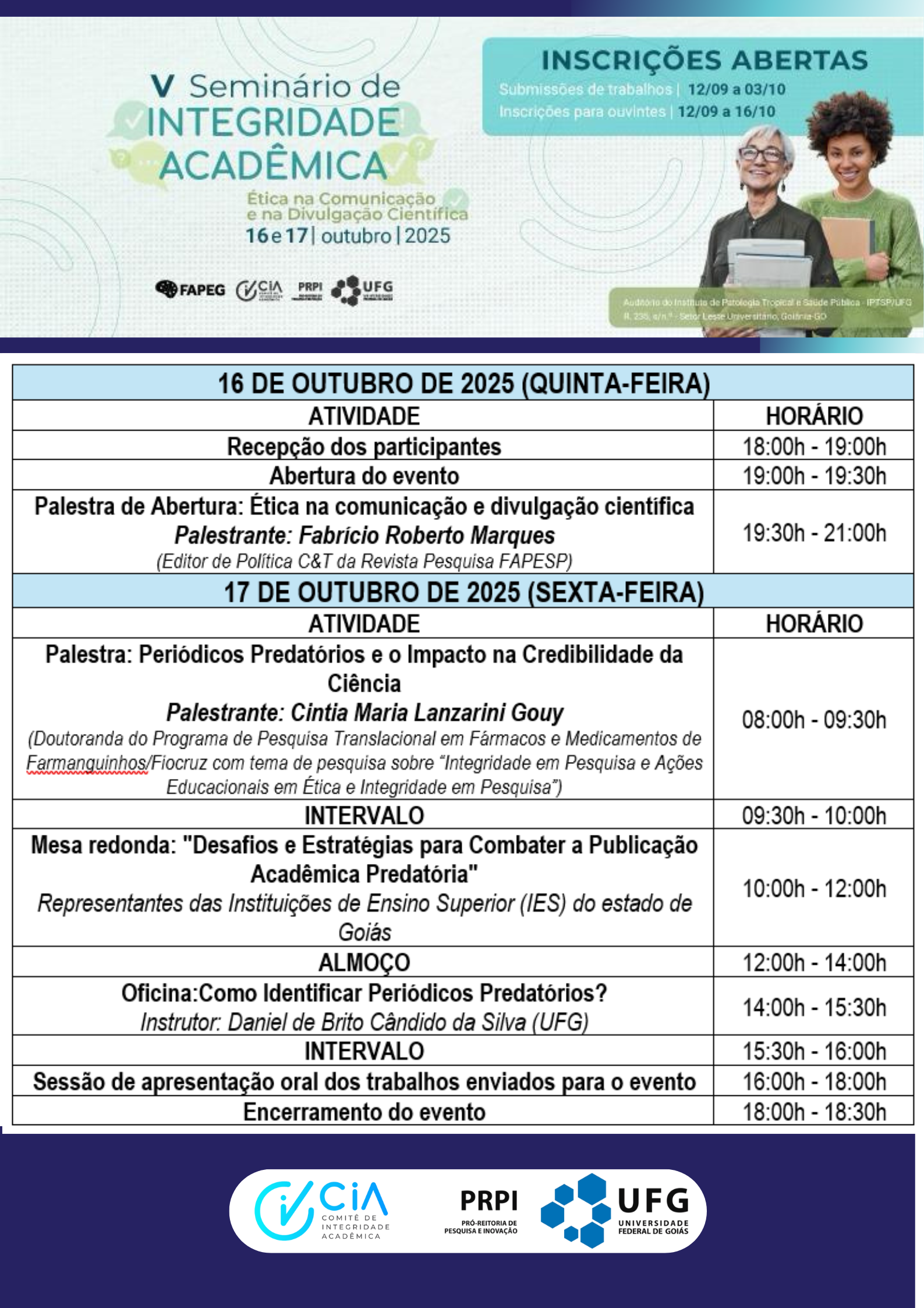 Programação VSemIntAcad