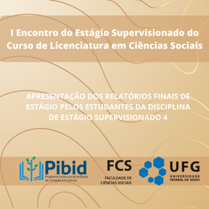 Fundo em tons de bege claro com as mesmas linhas curvas da imagem anterior. O layout segue a identidade visual do evento, com textos em branco sobre uma faixa bege escura na parte superior e logotipos na faixa inferior.