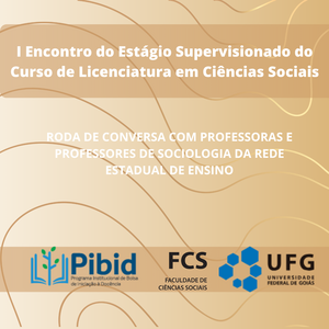 Fundo em tons de bege claro com as mesmas linhas curvas da imagem anterior. O layout segue a identidade visual do evento, com textos em branco sobre uma faixa bege escura na parte superior e logotipos na faixa inferior.