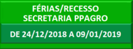 AVISO FÉRIAS-RECESSO