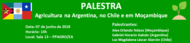 Agricultura na Argentina, no Chile e em Moçambique