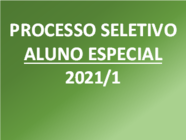 Notícia - Aluno Especial 2021-1