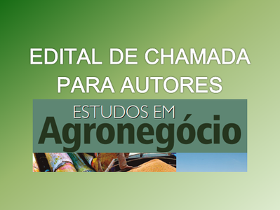 Edital chamada autores - Estudos em Agronegócio