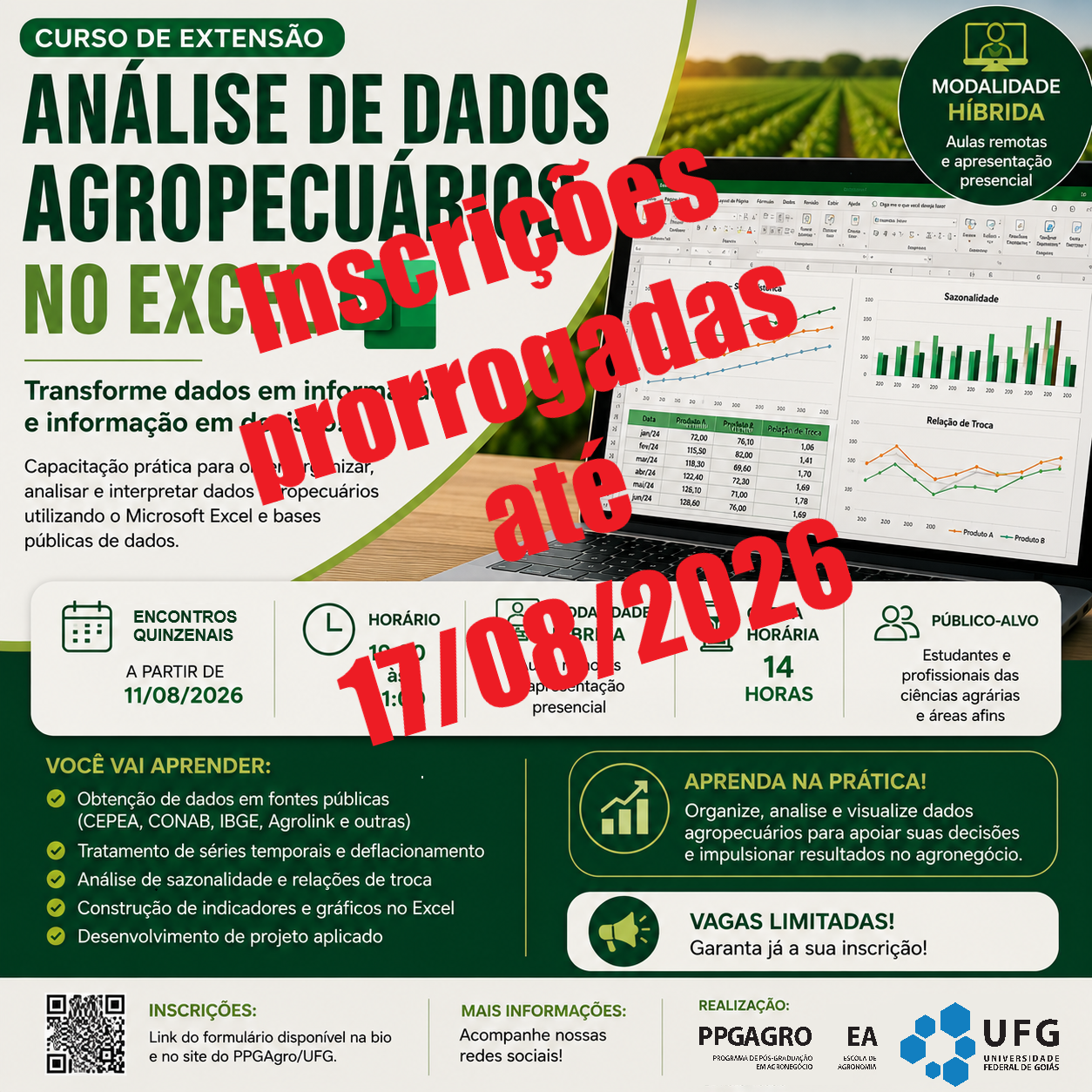 Curso Excel - prorrogação