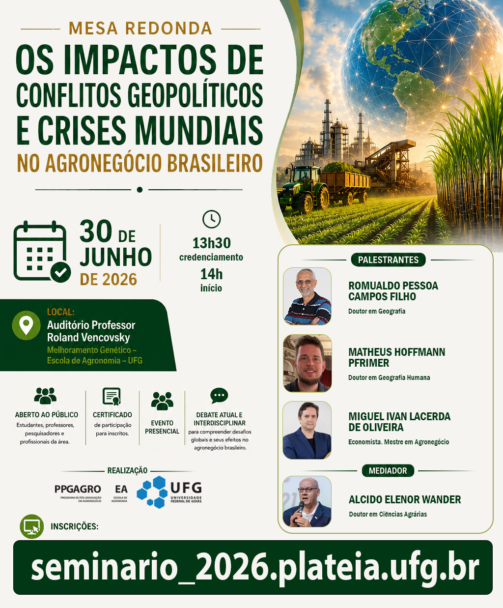 Evento Seminários 2026