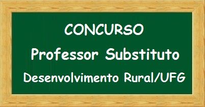 Professor Substituro Mestre em Agronegócio