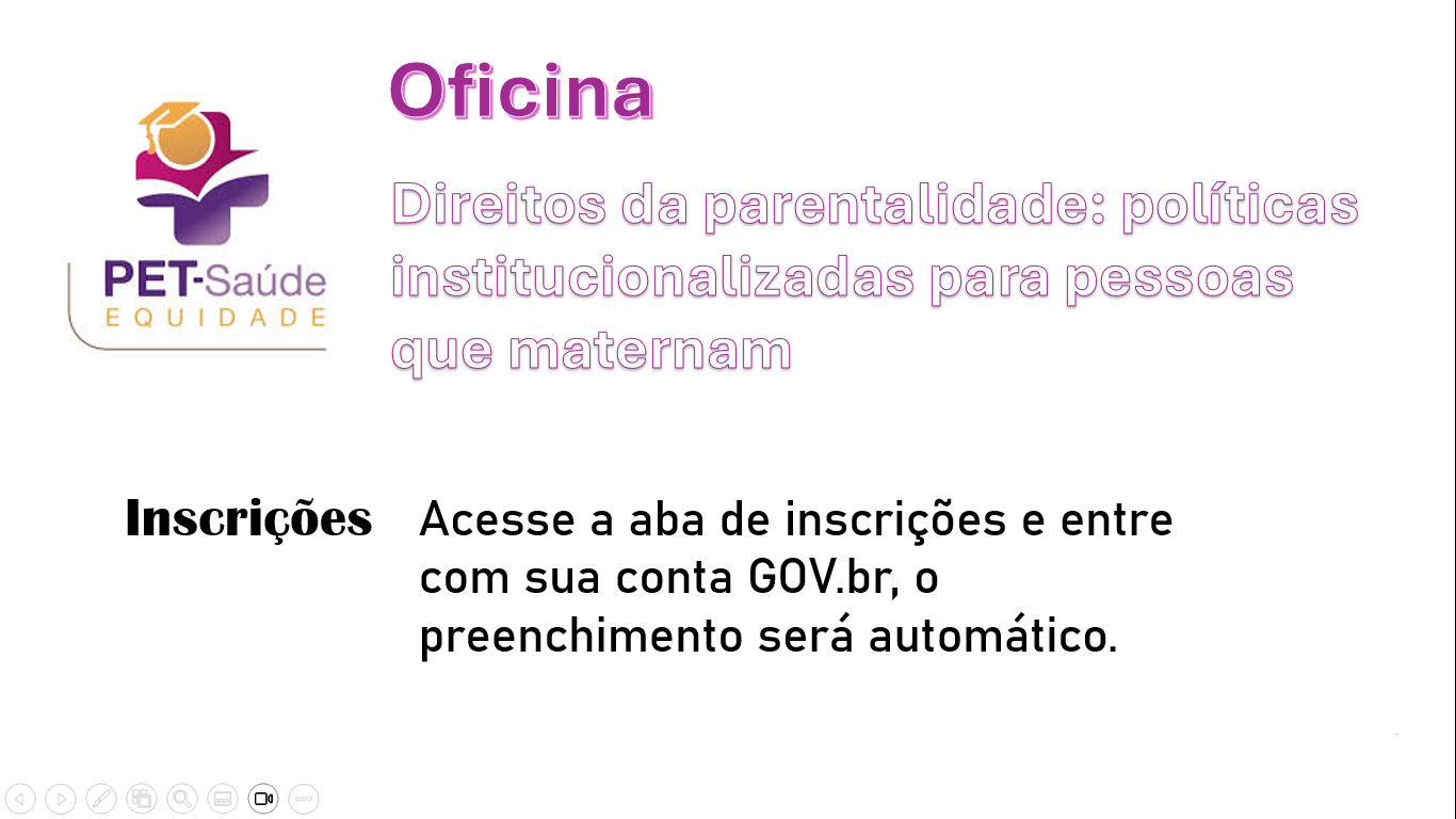 Informações sobre inscrições