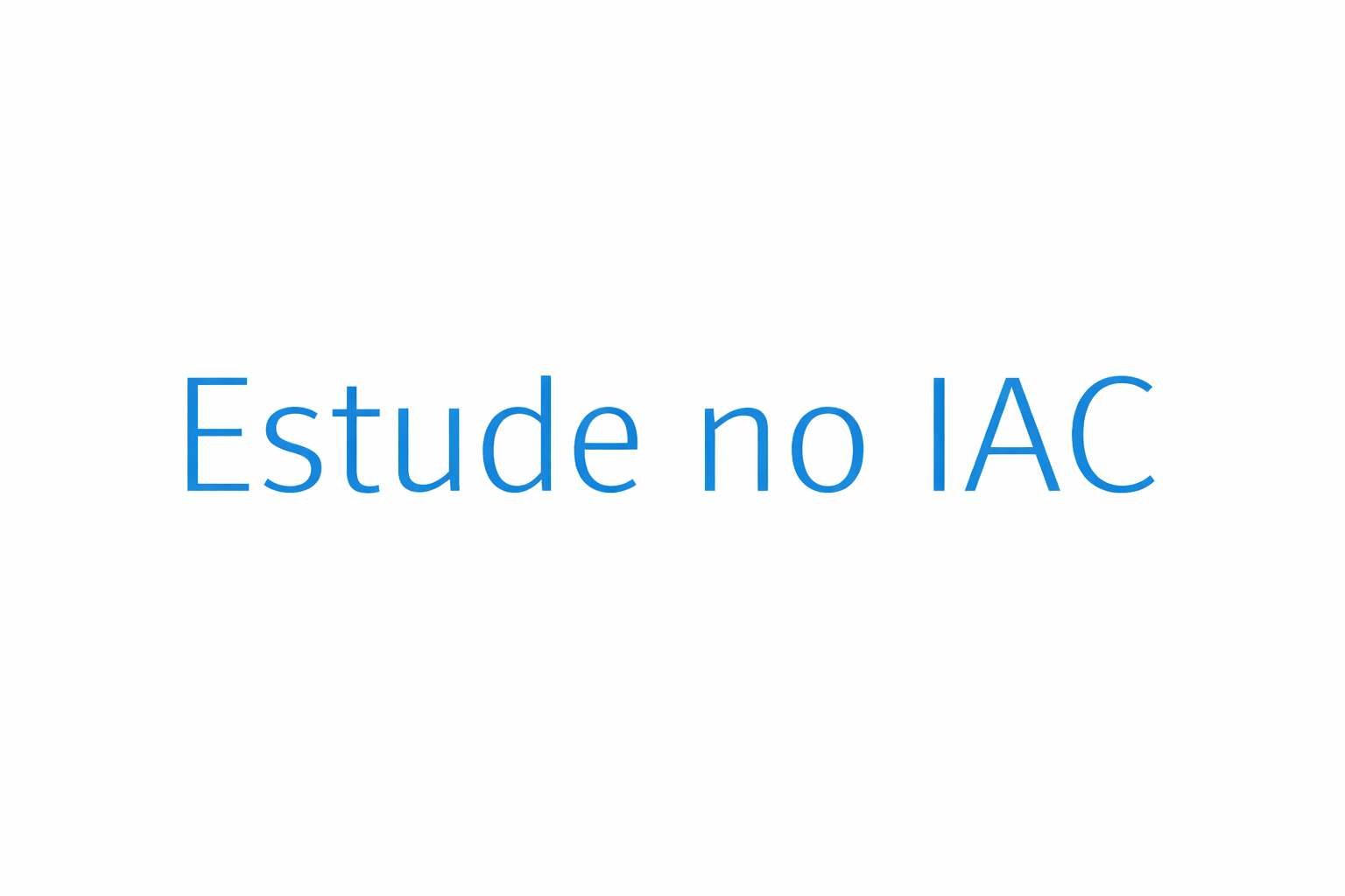 Estude no IAC