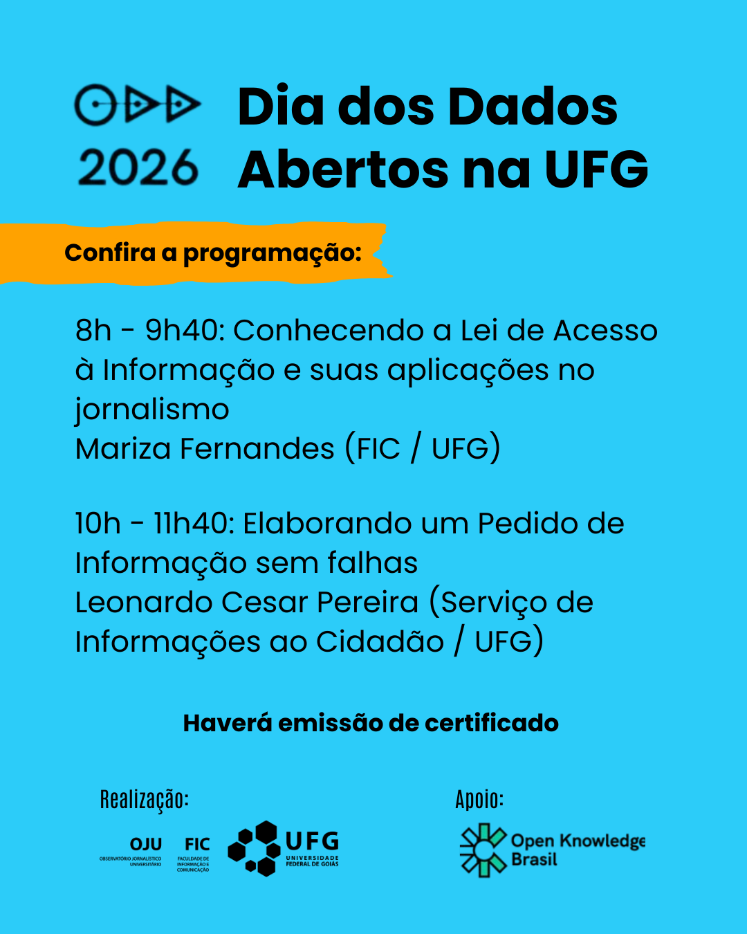 Programação ODD UFG 2026