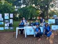 Fotos da participação do curso de Pedagogia no evento UFJ NA PRAÇA!