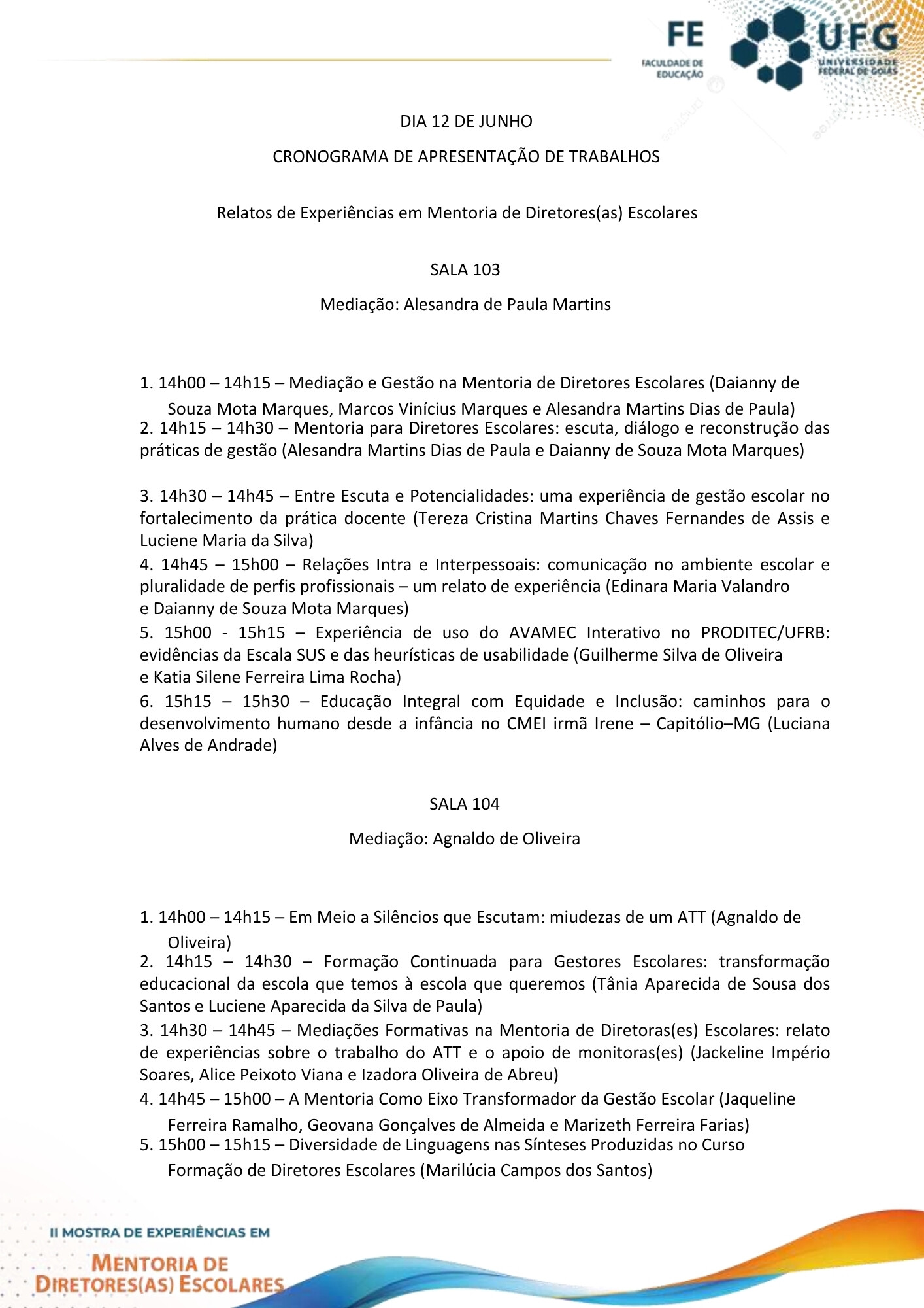 Apresentação de trabalhos 1