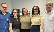 Banner Reitoria da UFG recebe diretores do Campus Caldas Novas