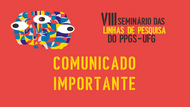 fundo vermelho com escrito em amarelo "comunicado importante"