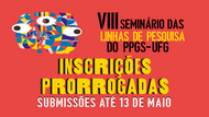 banner vermelho com escritos em amarelo os dizeres "inscrições prorrogadas" e em branco "submissões até 13 de maio"