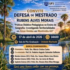 Convite defesa de Mestrado - Rubens Alves Morais