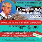 Convite para Aula Inaugural do PPGGEO