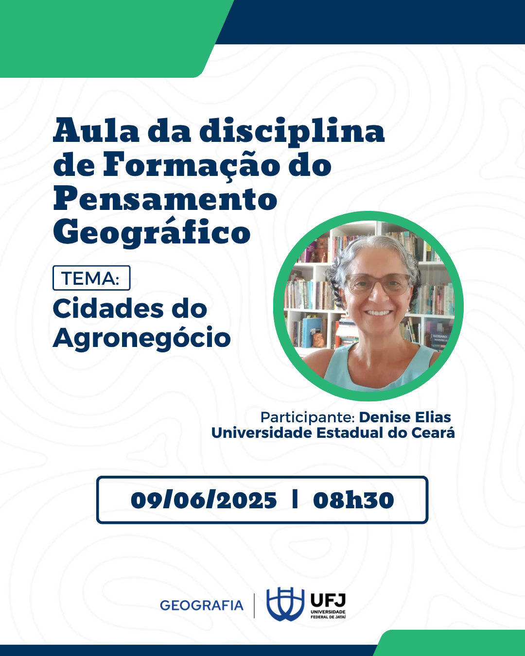 Aula da Disciplina de Formação do Pensamento Geográfico