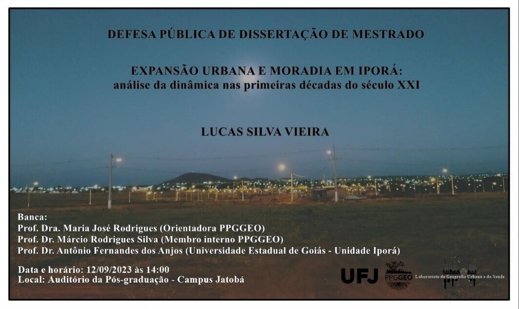 Convite - Defesa de Mestrado Lucas Silva Vieira