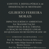 Convite - Defesa Gilberto Ferreira Morais