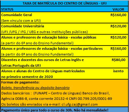 valores - taxa de matrícula 2020/2