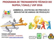 PROGRAMA DE TREINAMENTO TÉCNICO DO NUPEA/ESALQ/USP –2016