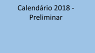 Calendário 2018