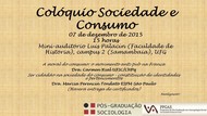 Coloquio Sociedade e Consumo
